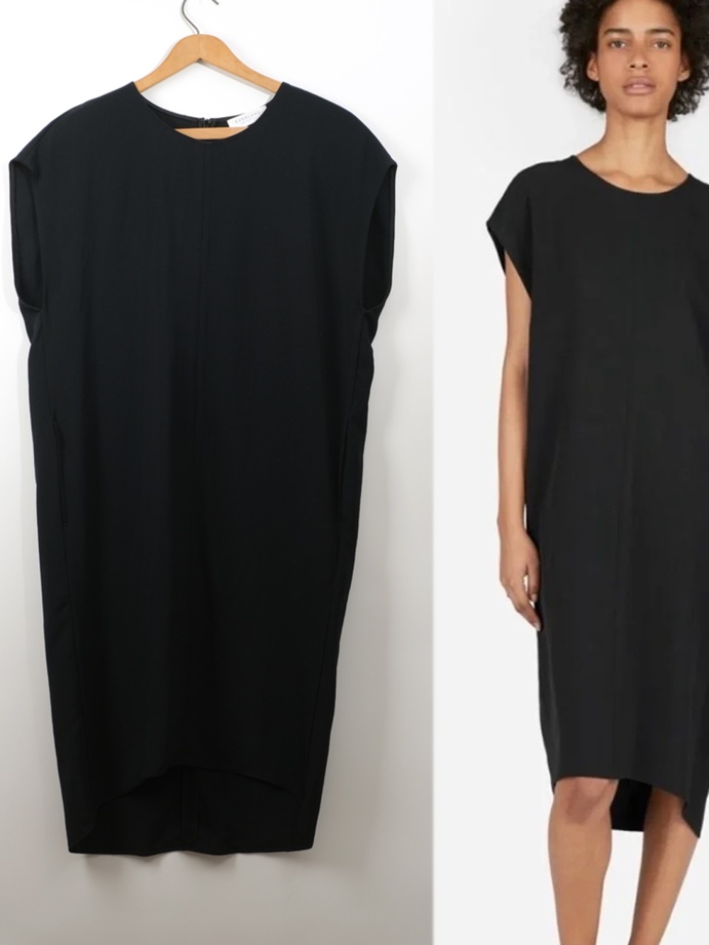 Everlane Japanese GoWeave Cocoon Dress in Black Size 4